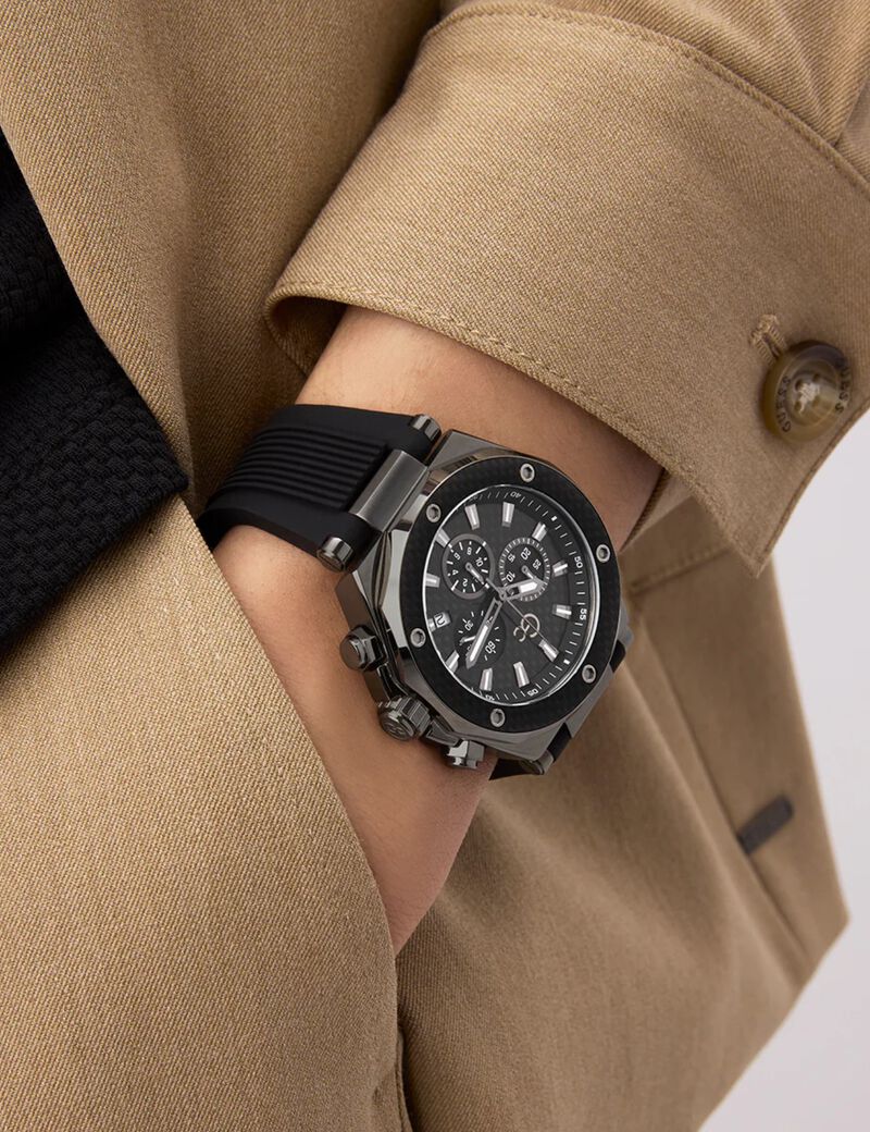 Gc Legacy chrono silicone watch