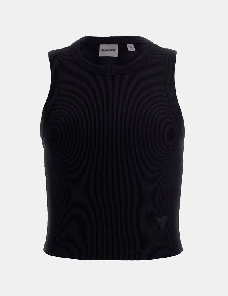 Rib knit crop tank top