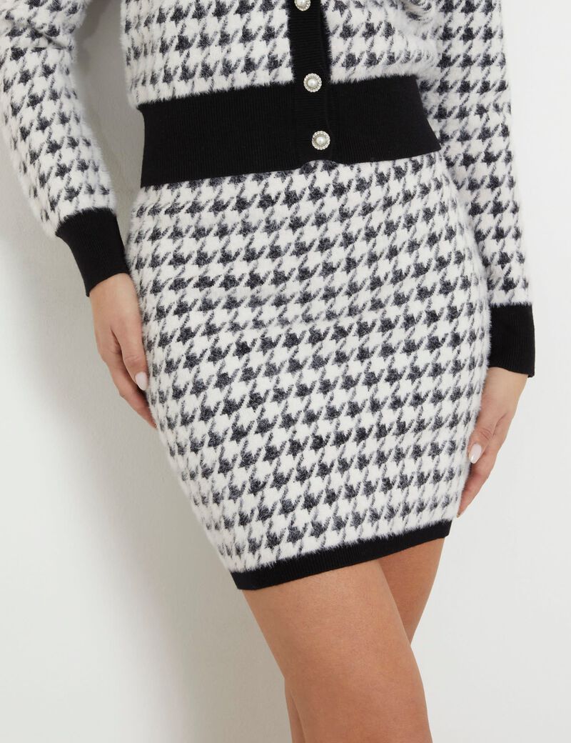 Pied De Poule Mini Skirt