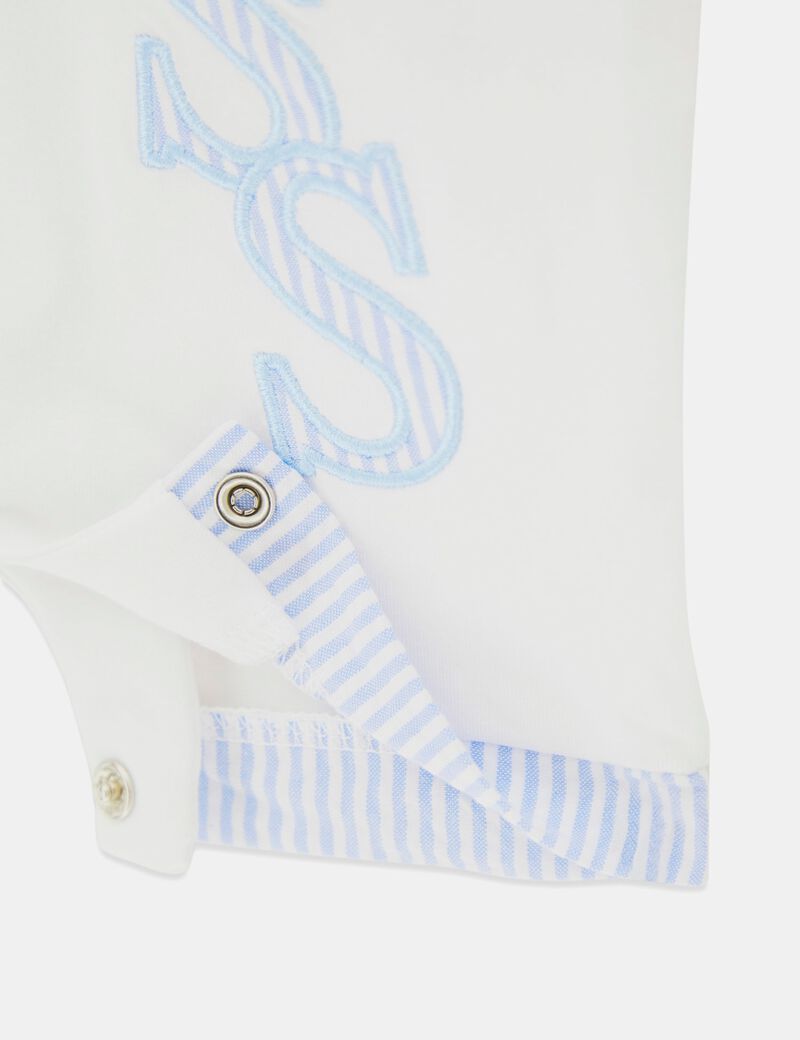 STR JERSEY SHORTIE W/SEERSUCKE