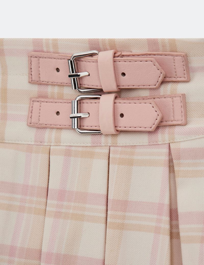 Pleated mini skirt