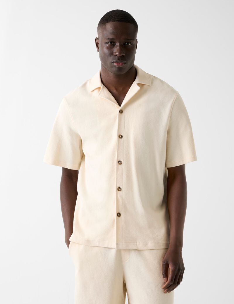 guess knitted bowling shirt