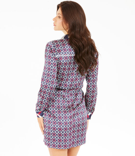 All over print mini dress