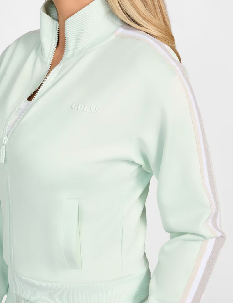 Zip-up logo sweatshirt