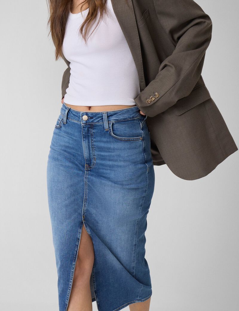 guess mila midi skirt