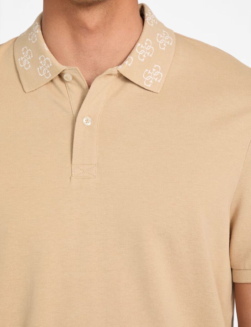 Logo collar polo shirt