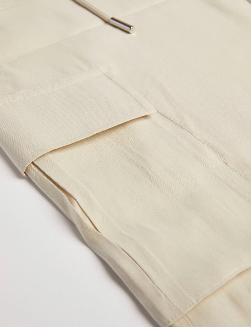 Satin Cargo Pant