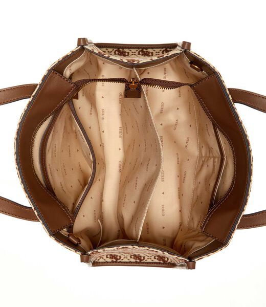 Guess Tote Bag For Women Vg718606-White and Pink price in Saudi Arabia, Souq Saudi Arabia