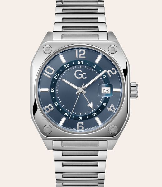 GC steel chronograph watch