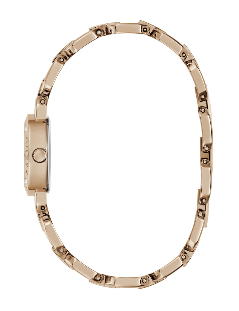 Ladies Rose Gold Tone Round Analog Watch