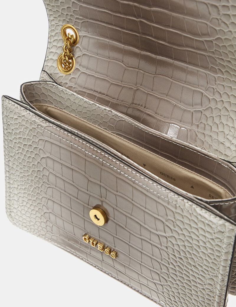 G James croc print crossbody bag