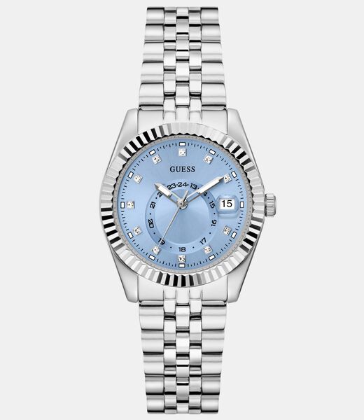 Ladies Silver Tone Multi-function Date Watch