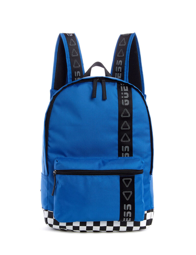 حقيبة ظهر بتصميم صغير باللونين الأسود والأزرق