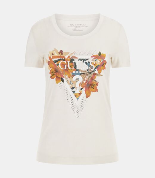 Flower logo stretch t-shirt