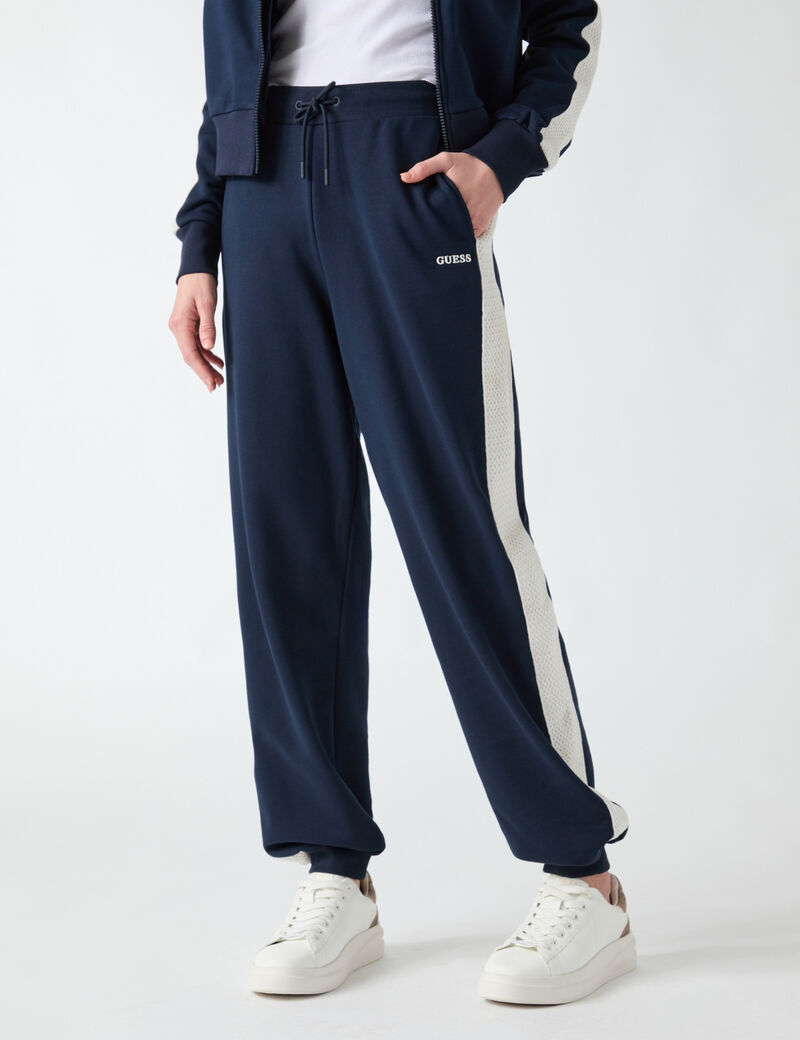 Crocheted-band joggers
