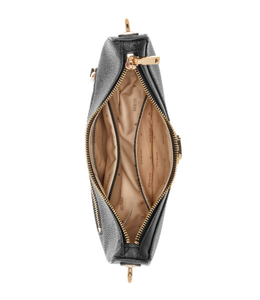Orlina logo top zip shoulder bag