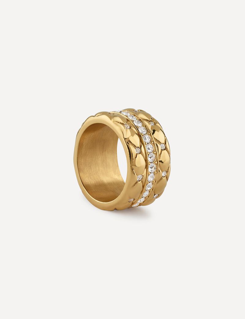 Matelasse Pave Band Ring