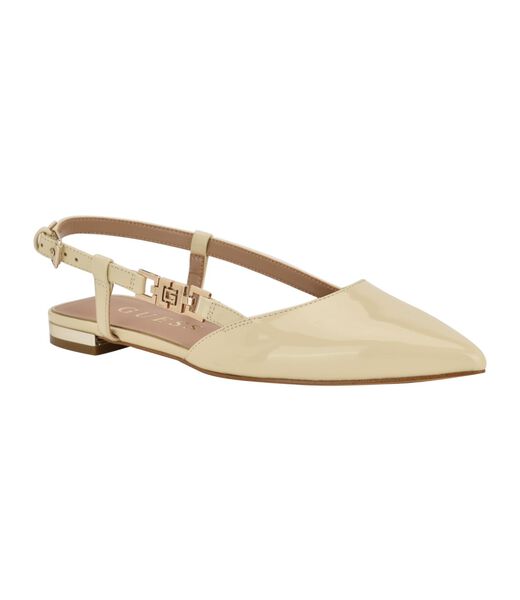 Leather slingback ballet flats