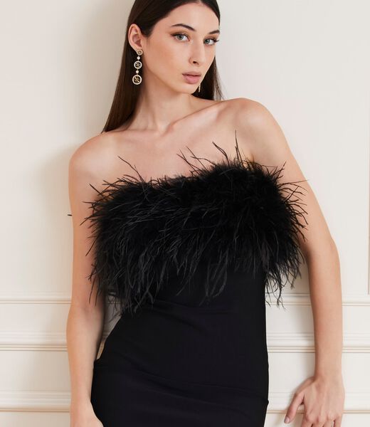 Marciano Feathers Mini Dress