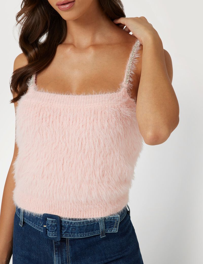Fuzzy yarn top