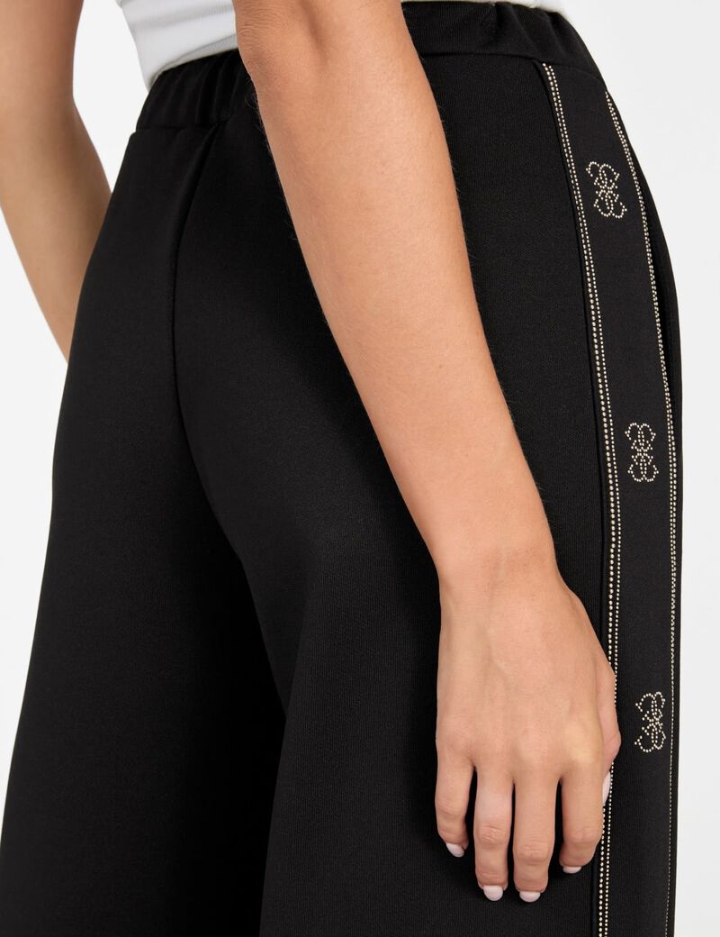 Wide-leg palazzo sweatpants