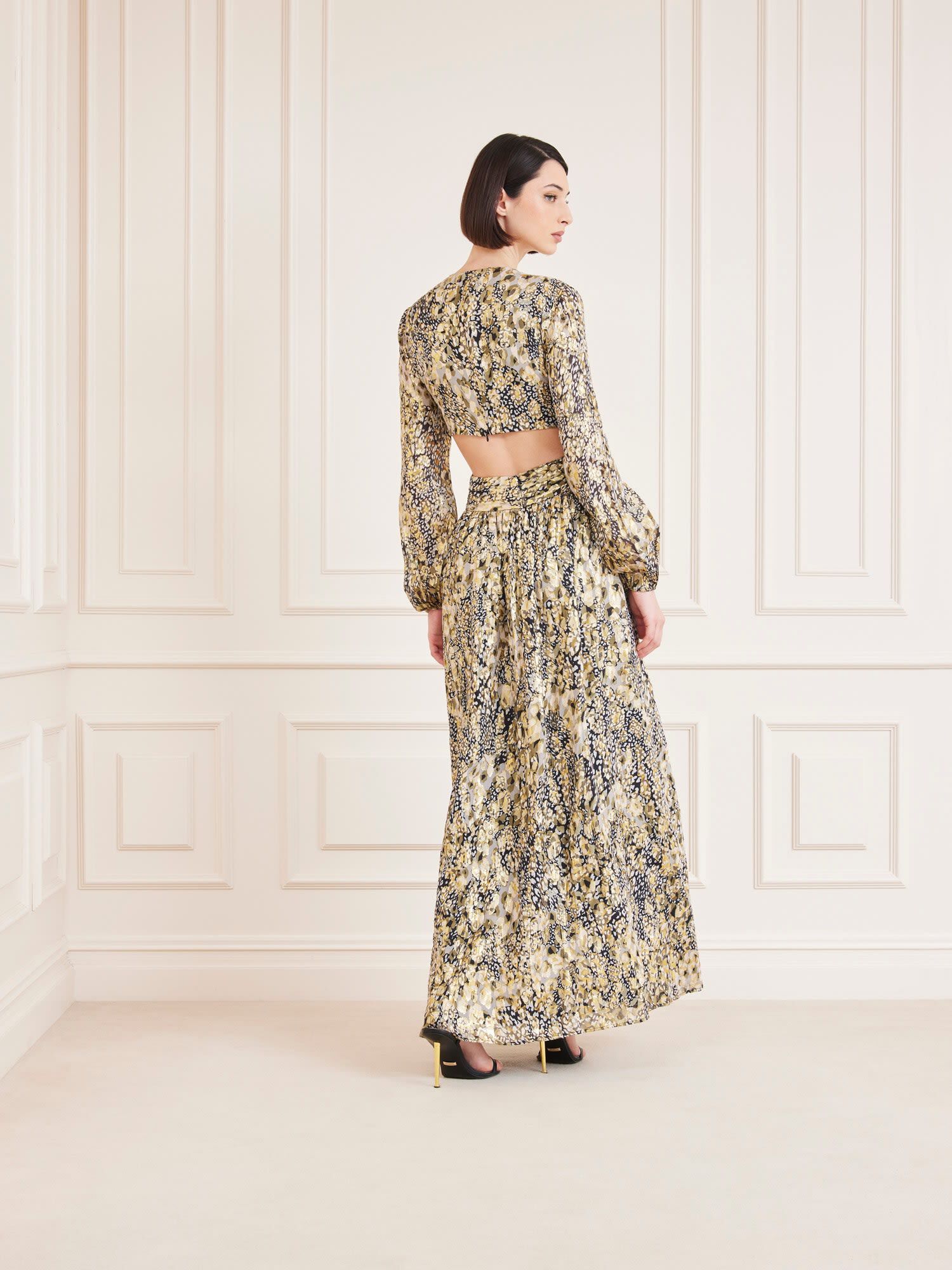 Shop GUESS Online Marciano silk blend long dress