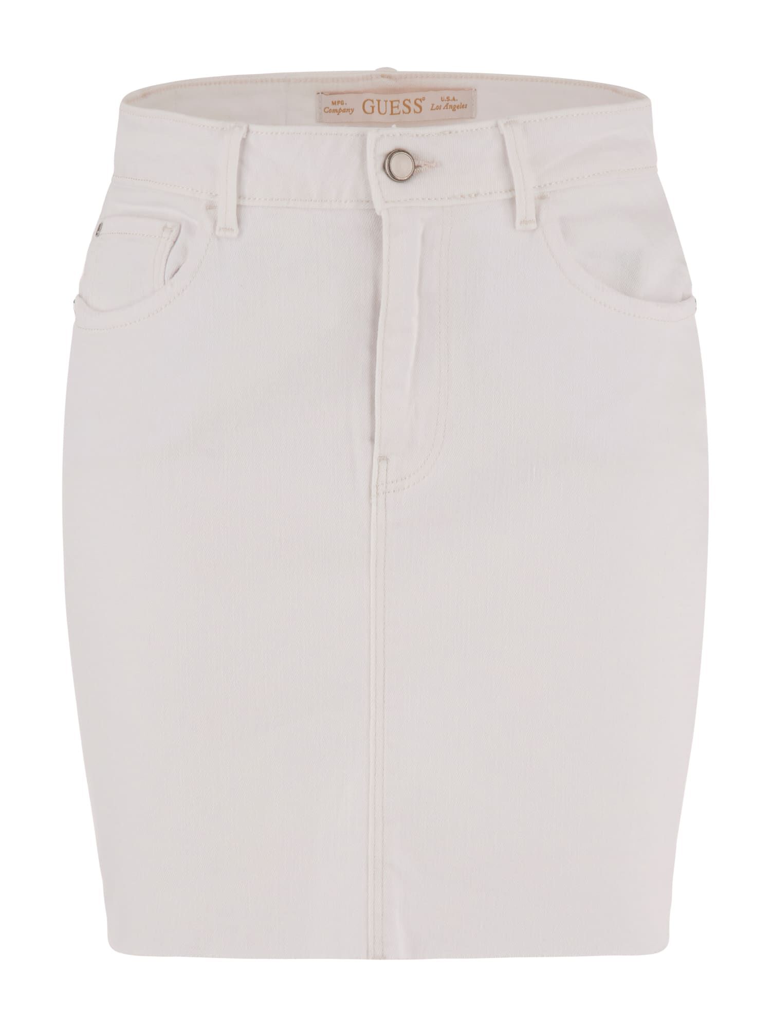 Guess white denim skirt top
