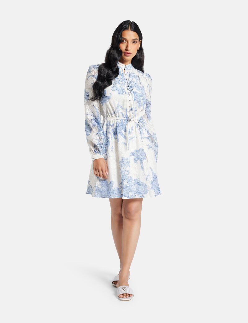 Fit-and-flare mini dress