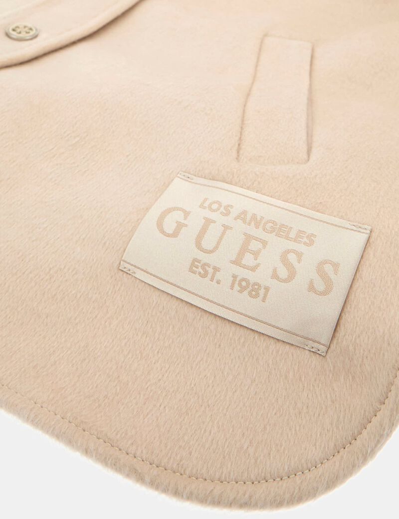 Wool blend shacket
