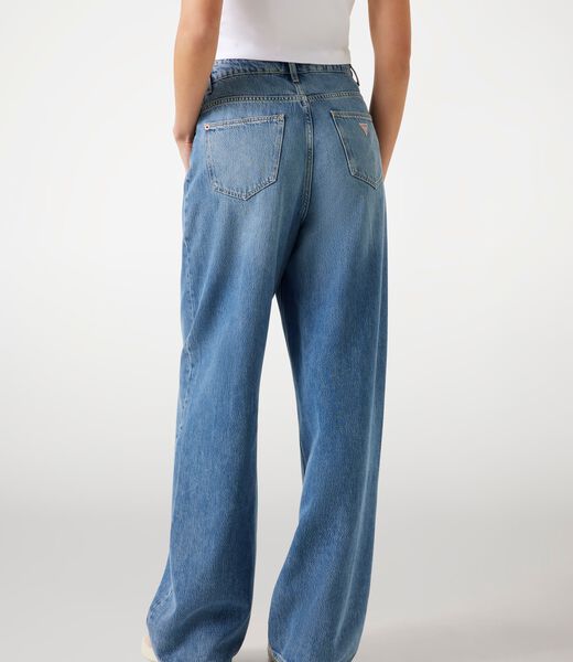 Mid-rise wide-leg jeans