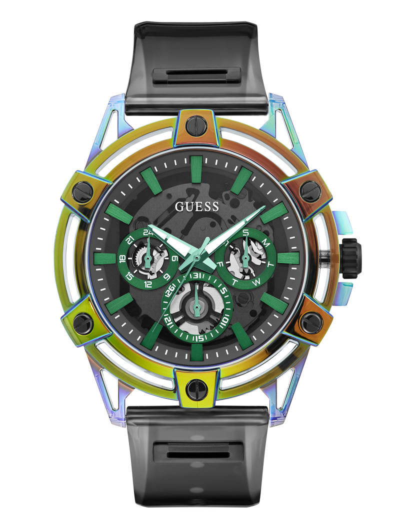 Mens Black Multi-function Watch