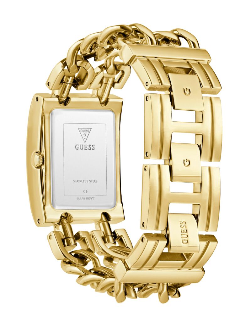 Guess Trend Women Mod Heavy Metal Quartz Analog 28 Mm Gld Case Gold Tone Ss Brt