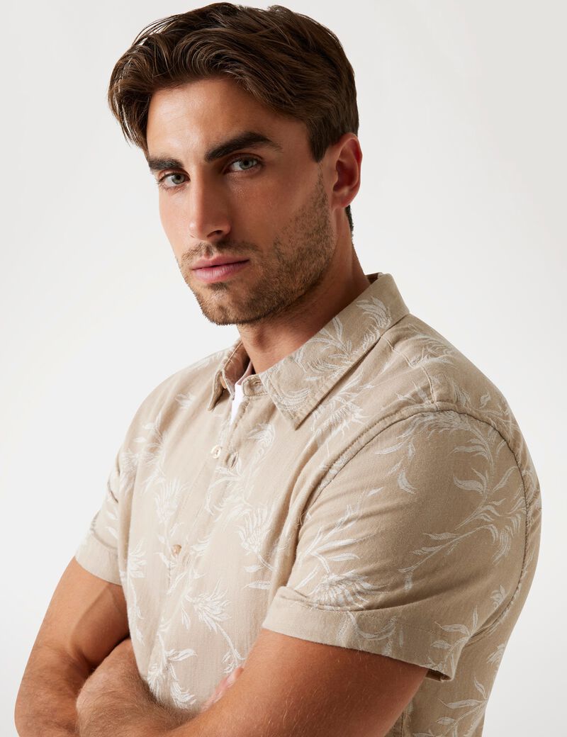 Jacquard Lyocell-blend shirt