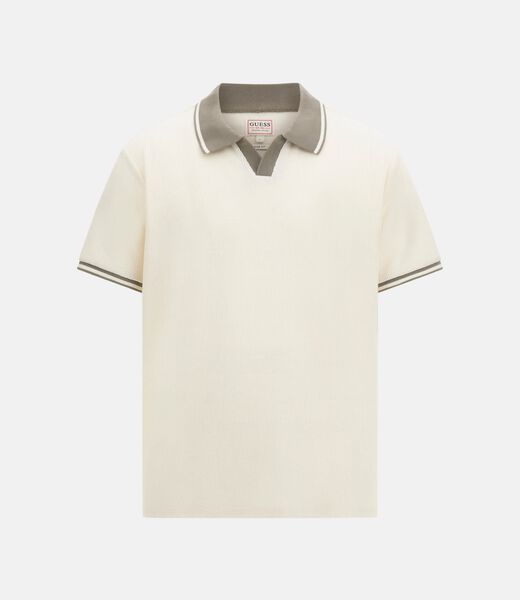 Knit polo shirt