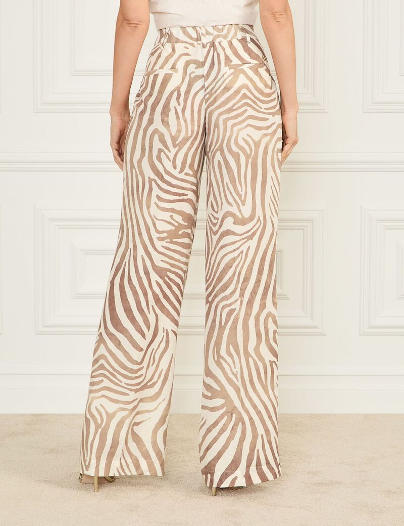 guess marciano animal print pants