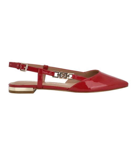 Leather slingback ballet flats