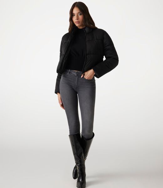 Rhinestone puffer jacket