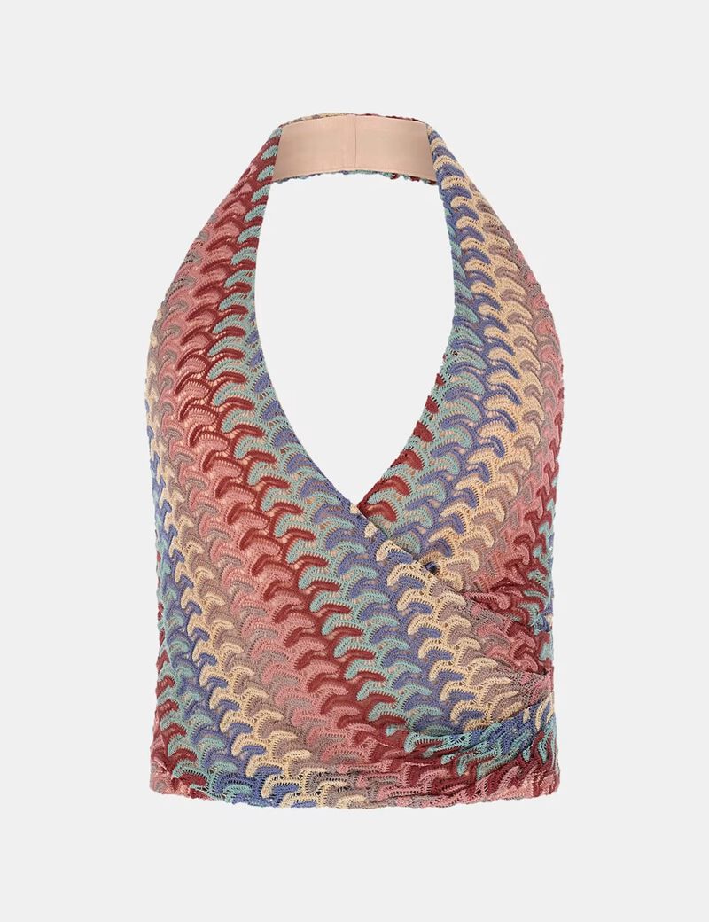 Striped halter top
