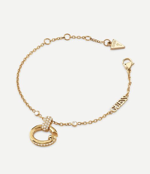 G Logo Crystal Charm Bracelet