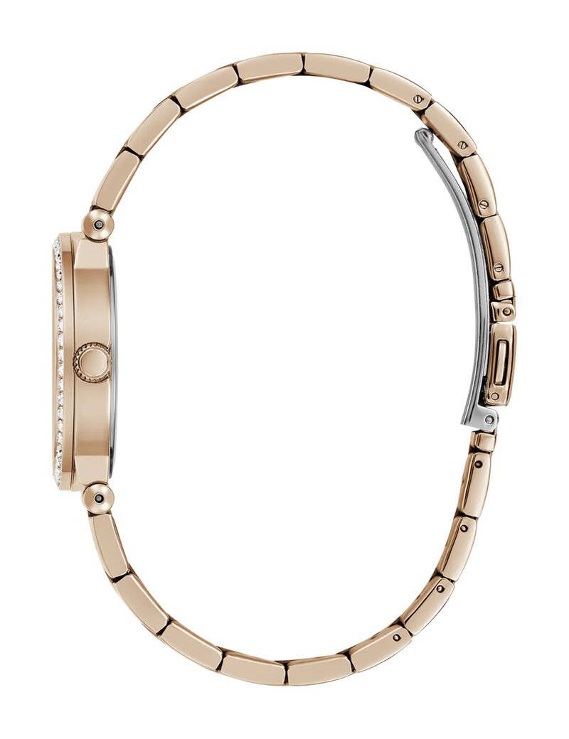 Analogue watch with crystal appliqu&eacute; detailing