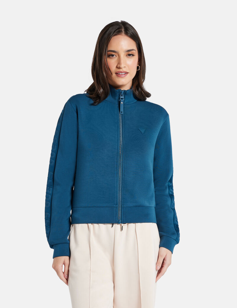 Front zip sweatshirt