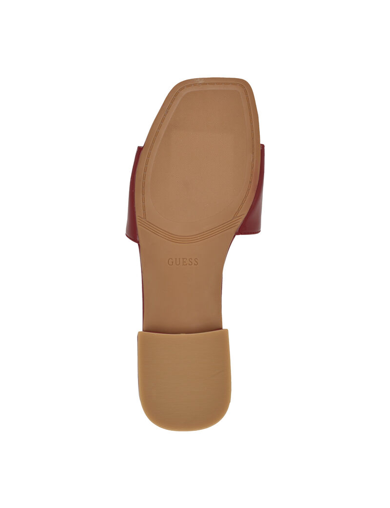 Tamsey croc embossed slides