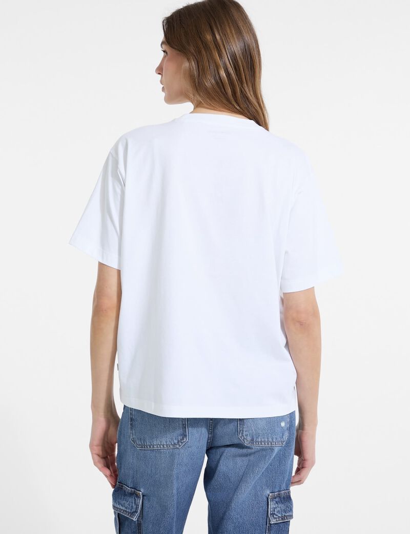 Oversized embroidered logo t-shirt