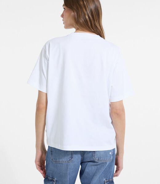 Oversized embroidered logo t-shirt