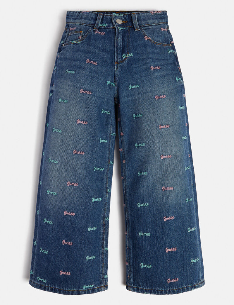 All Over Logo Denim Pant