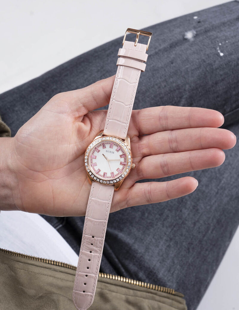 Pink Rhinestone Watch