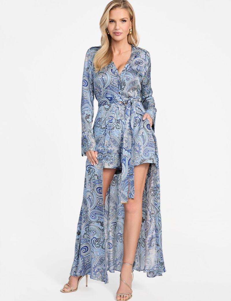 Marciano long paisley dress