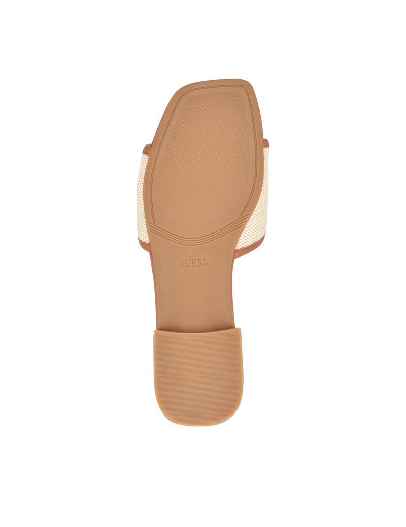 Tampa natural flat sandals