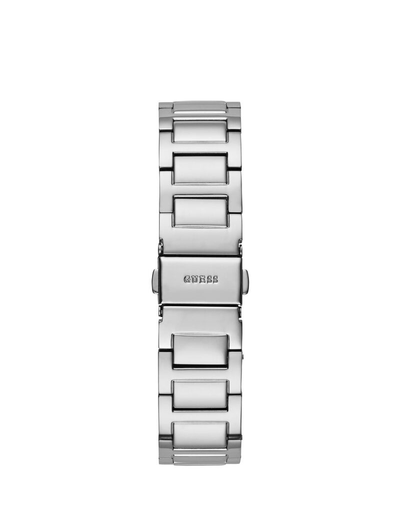 Silver Square Multifunction Watch