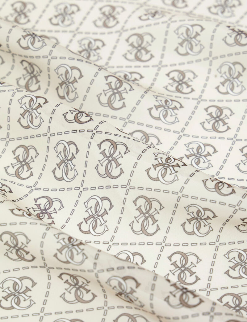 Printed logo foulard